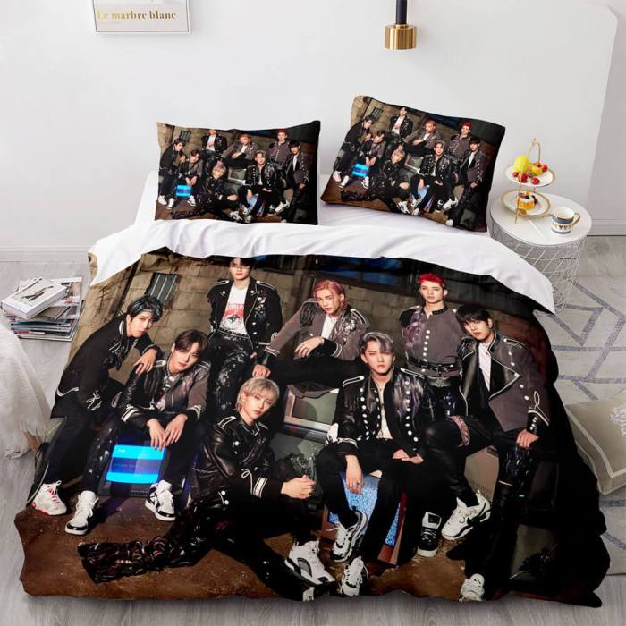 Jyp Stray Kids Cosplay Soft Bedding Sets Duvet Covers Bed Sheets