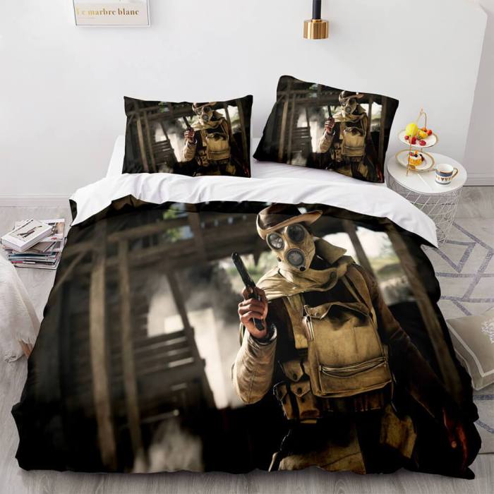Resident Evil Cosplay Bedding Set Full Duvet Cover Comforter Bed Sheets