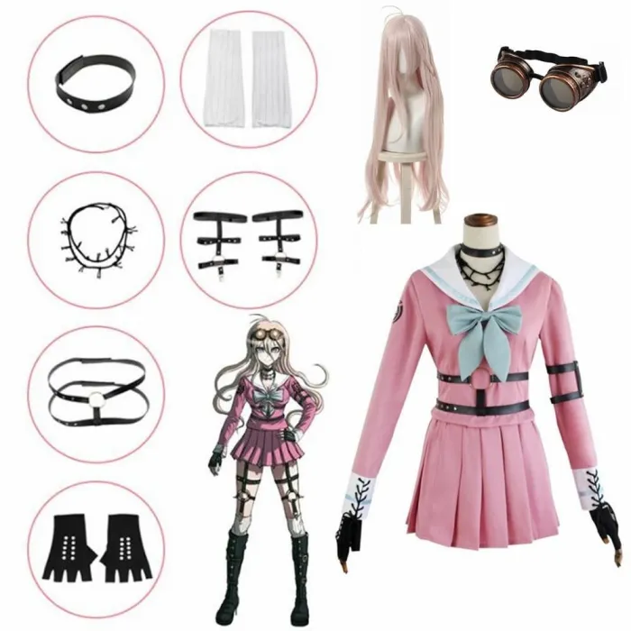 Anime Danganronpa V3 Miu Iruma Cosplay Costumes Women Dress Girls Uniforms Clothing