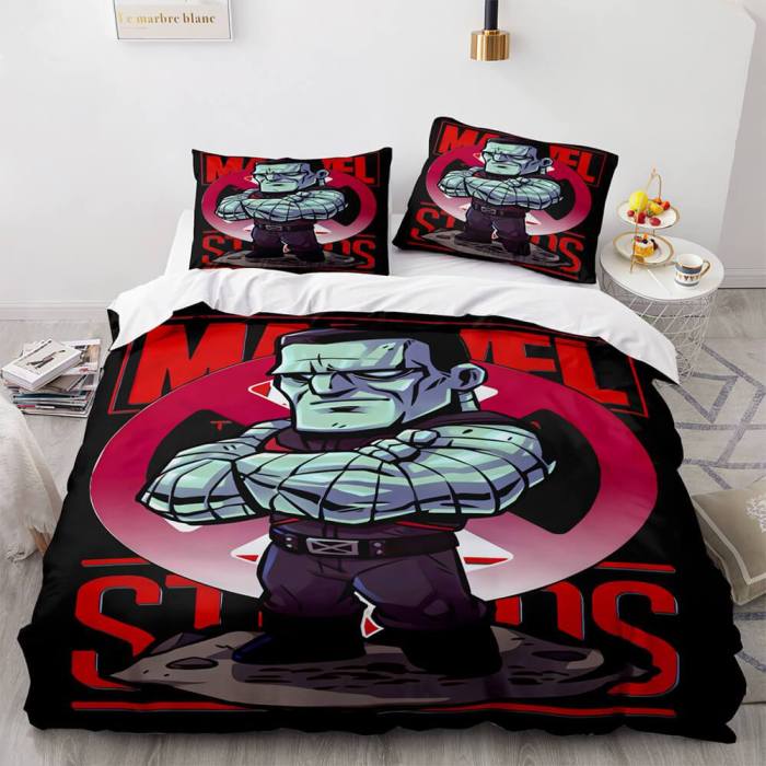 Marvel Comics Cosplay Bedding Set Duvet Cover Comforter Bed Sheets