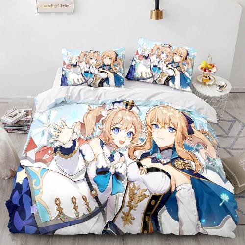 Game Genshin Impact Bedding Set Duvet Cover Comforter Bed Sheets