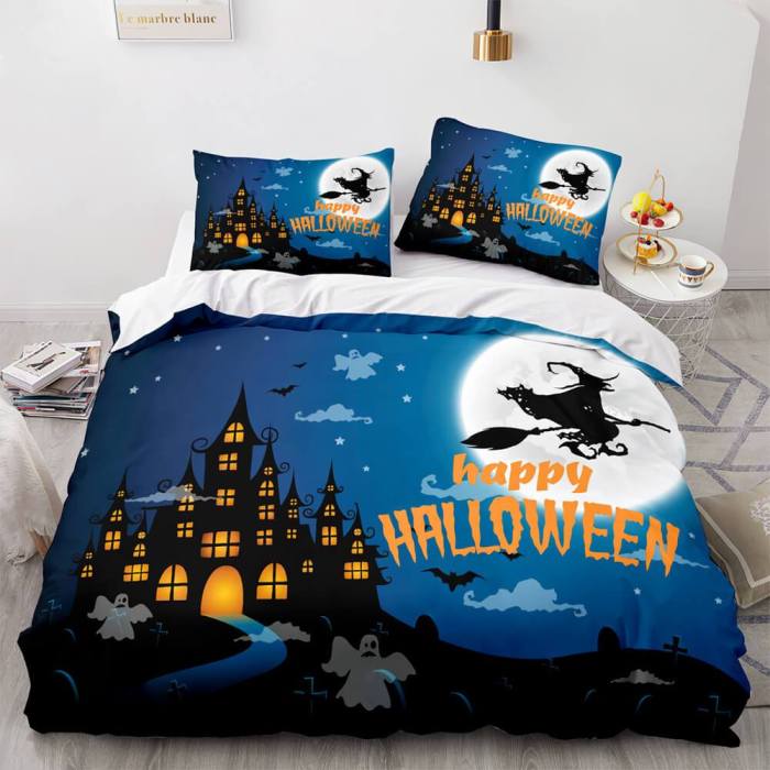 Horror Halloween Decor Bedding Sets Duvet Covers Comforter Bed Sheets
