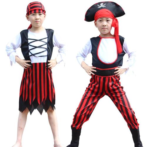 Halloween  Pirate Captain Baby Headwear Cosplay Costume Boys Girls Bodysuits Christmas Fancy Clothes Kids Children Jumpsuits