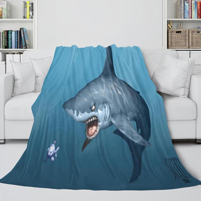 Shark Flannel Blanket Fleece Throw Blanket Wrap Nap Bedding Sets