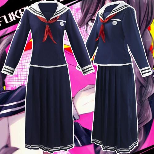 High Quality Super Danganronpa Toko Fukawa Cosplay Costume School Uniform Halloween Party Cosplay Uniform (Top + Skirt + Scarf)