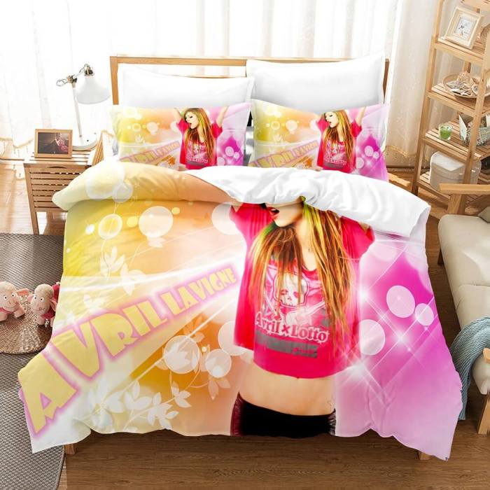 Avril Lavigne Cosplay Bedding Sets Duvet Covers Comforter Bed Sheets