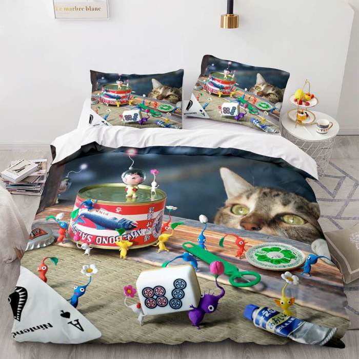 Pikmin Cosplay Comforter Bedding Set Duvet Covers Sets Bed Sheets