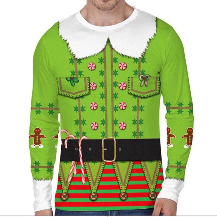Funny Ugly Christmas Sweater Unisex Men Women Vacation Pullover Sweaters Jumpers Tops Novelty Autumn Winter Clothing