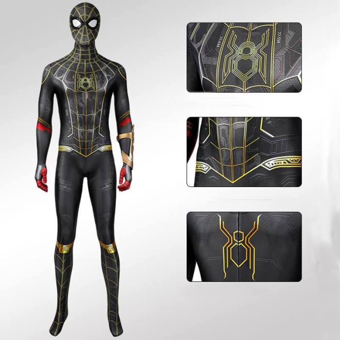 Spider-Man No Way Home Peter Parker Jumpsuit Halloween Cosplay Costume