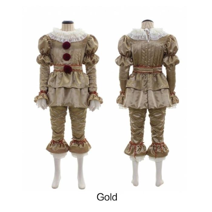 Est Stephen King'S It Pennywise Halloween Costume Cosplay Halloween Party The Clown Halloween Outfit (Men & Female & Kids)