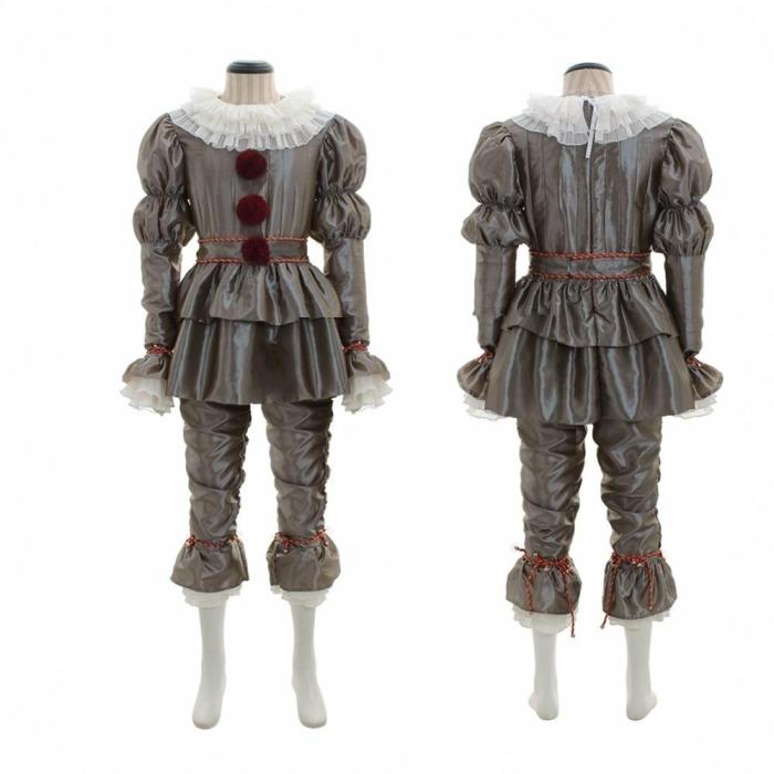 Pennywise Halloween Costume It Clown Adult Cosplay Costume Halloween Party Suit For Man And Female