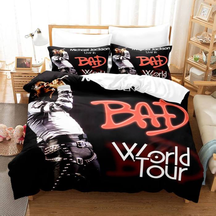 Michael Jackson Cosplay Bedding Sets Duvet Covers Comforter Bed Sheets