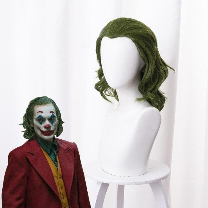 Clown Origin Series With The Same Wig Horror Clown Green Long Hair Halloween Cosplay Costume Stage Costume