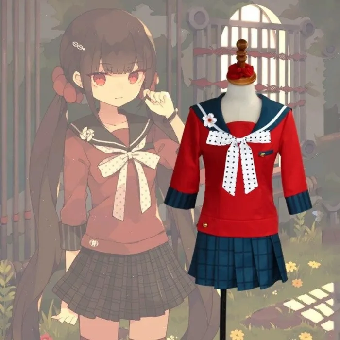 Anime Danganronpa V3 Killing Harmony Harukawa Maki Cosplay Costume Women School Uniform Girl Set Halloween Party Costume