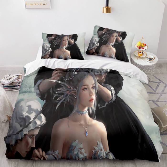 Ghost Knife Cosplay Bedding Sets Duvet Covers Comforter Bed Sheets