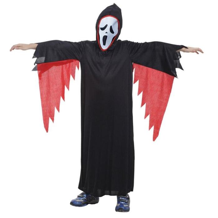Halloween Children'S Day Skeleton Costumes Kids Skull Skeleton Monster Demon Ghost Scary Party Costume Dress Robe Dress