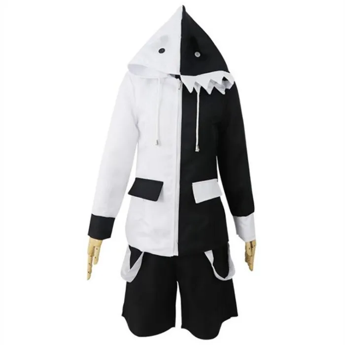 Anime Danganronpa V3 Killing Harmony Monokuma Unisex Coat Shirt Skirt Tie Socks Cosplay Costumes Clothes