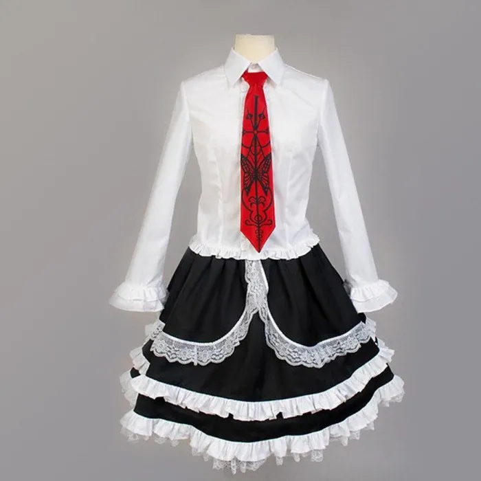 Yasuhiro Taeko Cosplay Costume Danganronpa Celestia Ludenberg Wigs Woman Lolita Uniform Skirt Halloween Party Dress