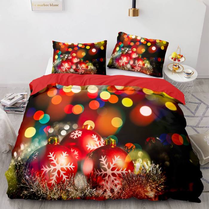 Christmas Santa Claus Bedding Sets Duvet Covers Comforter Bed Sheets