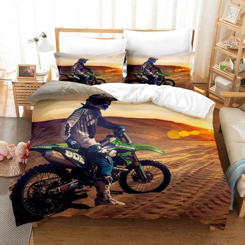 Motocross Dirt Bike Bedding Sets Duvet Covers Comforter Bed Sheets