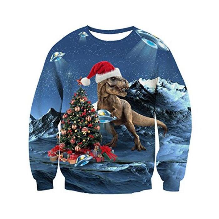 Funny 3D Print Cat Sweater Men Women Ugly Christmas Sweaters Jumpers Tops Holiday Party Pullover Hoodie Sweatshirt 3Xl