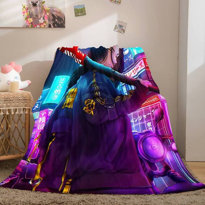 Tokyo Revengers Cosplay Flannel Blanket Throw Comforter Bed Blanket