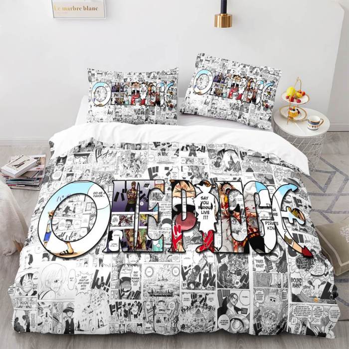 One Piece Cosplay Bedding Sets Duvet Covers Quilt Comforter Bed Sheets