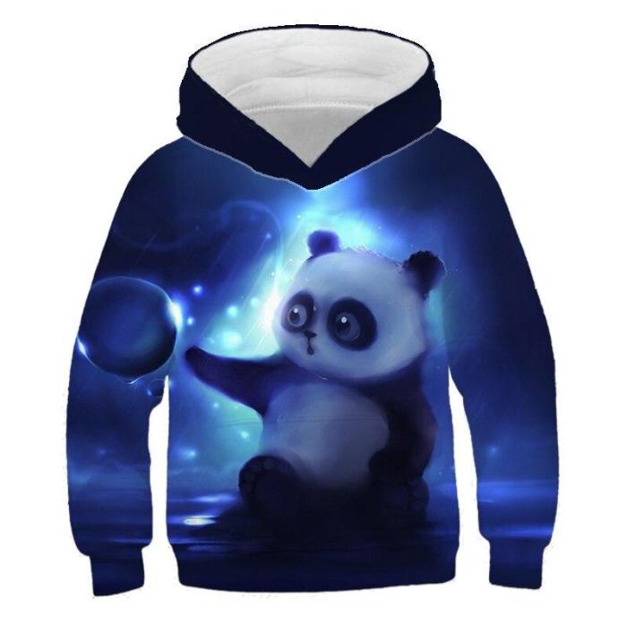 Baby Girls Clothes Cute Panda 3D Print Hoodies Kids Sweatshirts Hoodie Sweater For Children Outwfits Baby Boys Long Tops