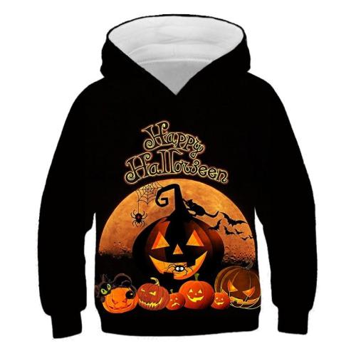 Kids Hoodies Halloween 3D Print Children'S Clothing Festival Girls Clothes Long Sleeve Boys Sweatshirts Pullovers Autumn Tops