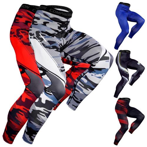 Men Compression Skin Tights Leggings Run Jogging Gym Workout Crossfit Bodybuilding Male Bottom  Trousers Fitness Sports Pants