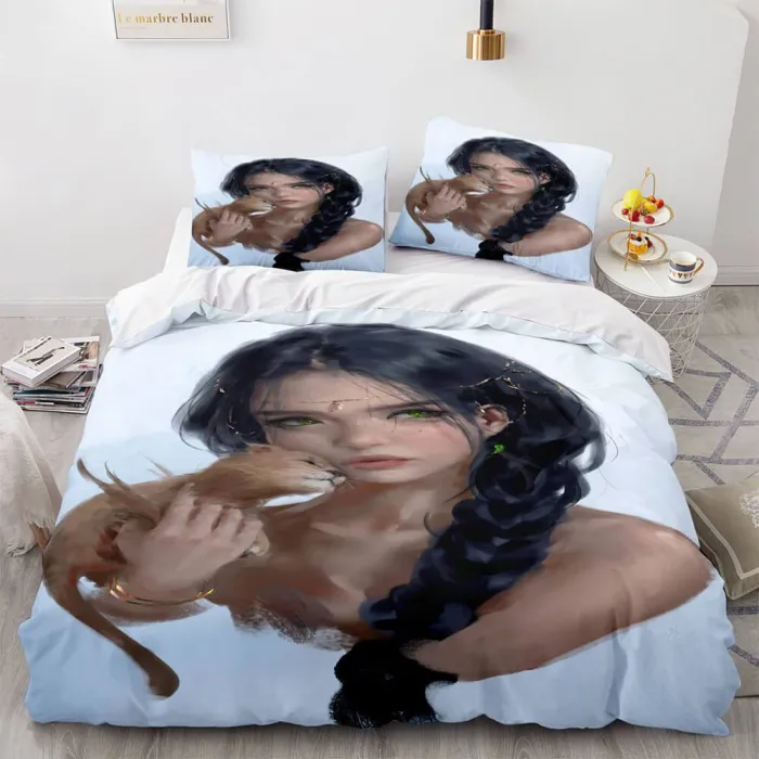 Game Ghost Knife Comforter Bedding Set 3 Piece Duvet Covers Bed Sheets