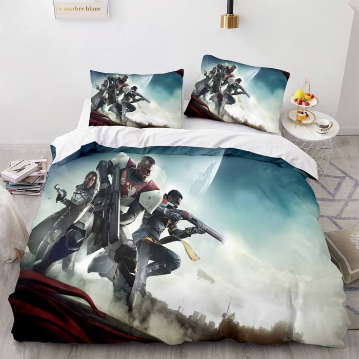 Destiny Cosplay 3 Piece Bedding Sets Comforter Duvet Covers Bed Sheets