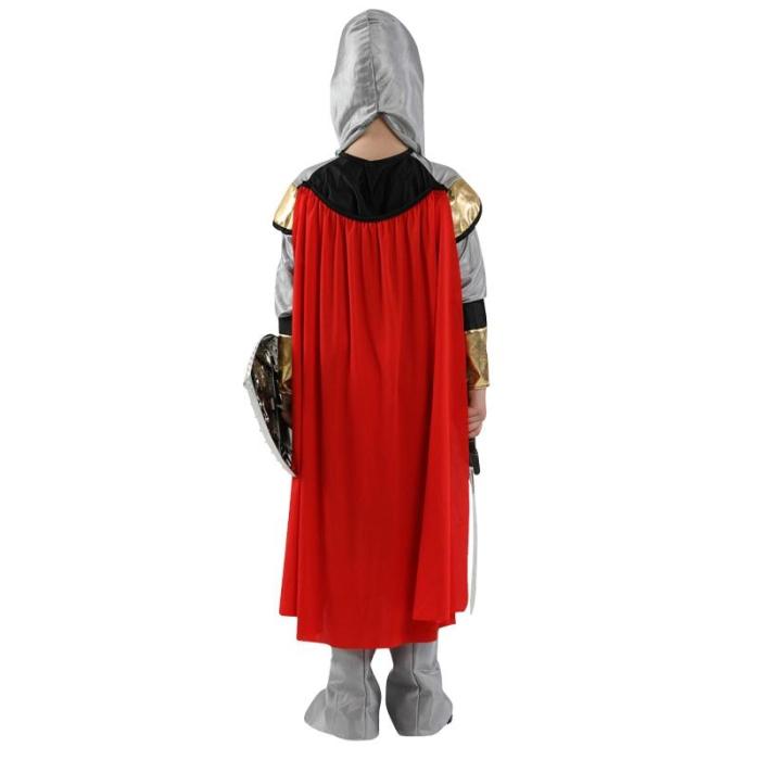 Halloween Party Kids Children Roman Warrior Soldier With Shoes Cover Cloak Belt Stage Performance Costume Boys No Weapon