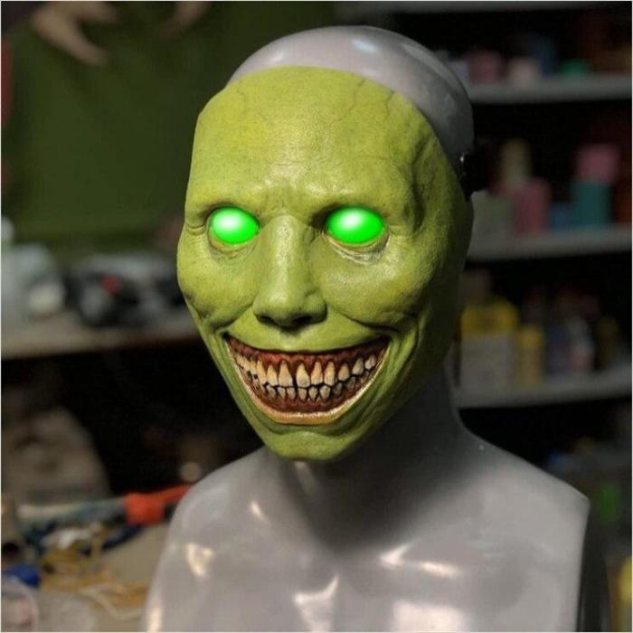 Halloween Masquerade Horror Latex Mask Cosplay Exorcist Face Dress Up Supplies Demon Mask