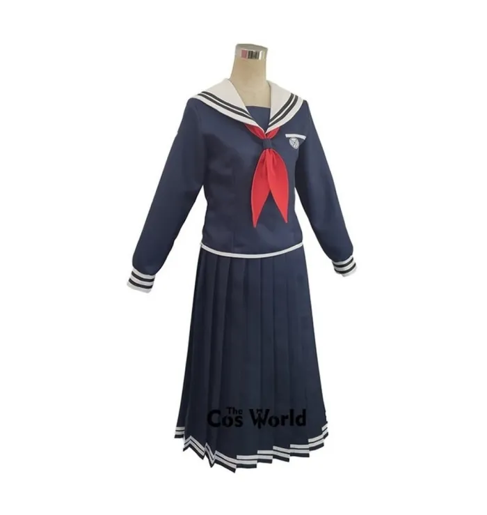 Danganronpa Dangan-Ronpa 2 Fukawa Toko Cosplay Women Costume Navy Blue School Uniform Costume For Carnival