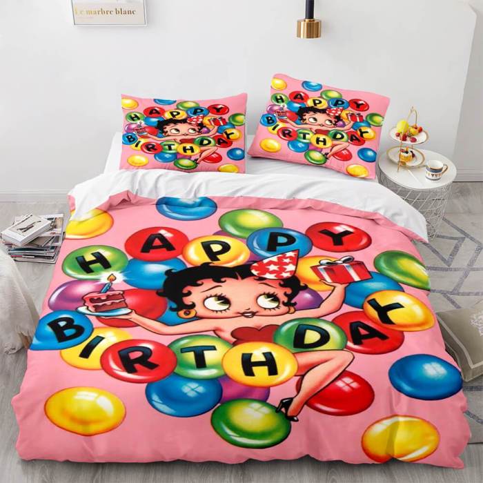 Betty Boop Cosplay Bedding Sets Duvet Covers Comforter Bed Sheets