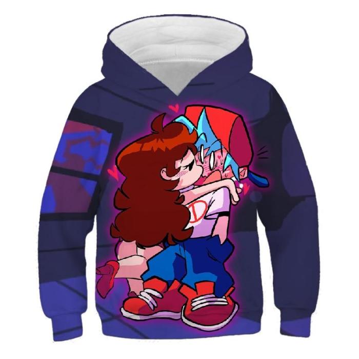 Baby Boy Anime Cartoon Friday Night Funkin Kids Clothes Girls 3D Print Hoodies Children'S Autumn Cool Comfortable Clothing Tops