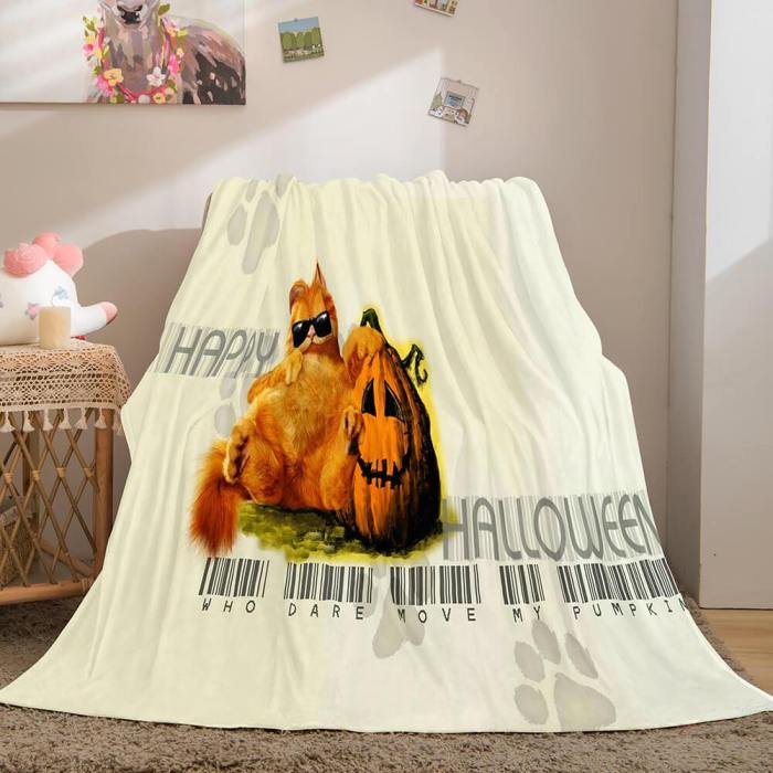 Halloween Flannel Caroset Throw Cosplay Blanket Comforter Set