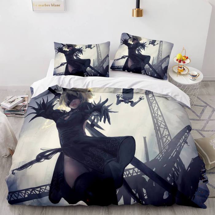 Game Ghost Knife Comforter Bedding Set 3 Piece Duvet Covers Bed Sheets