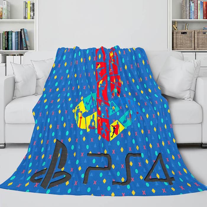 Ps4 Gamepad Flannel Blanket Throw Bedding Comforter Bedding Sets