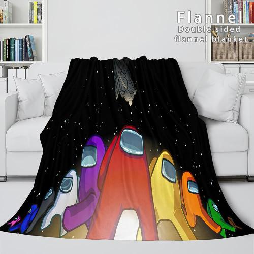 Among Us Soft Flannel Blanket Fleece Throw Blanket Bedding Sets