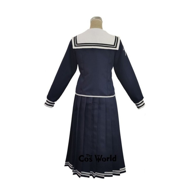 Danganronpa Dangan-Ronpa 2 Fukawa Toko Cosplay Women Costume Navy Blue School Uniform Costume For Carnival