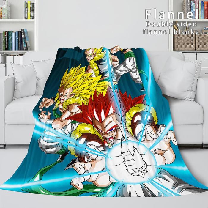 Dragon Ball Cosplay Flannel Blanket Throw Comforter Bedding Sets