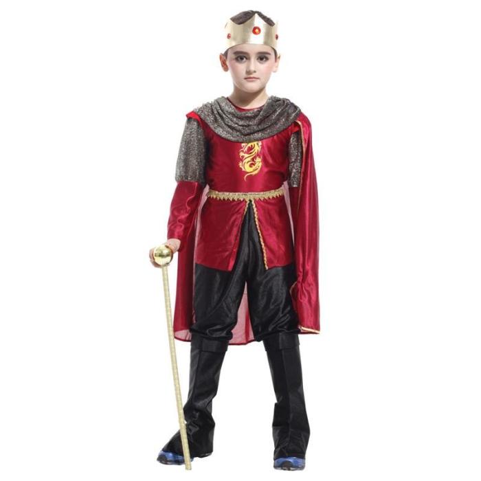 King Prince Costumes For Boys Kids Cosplay Birthday Fantasia Halloween Costume Suit Clothing