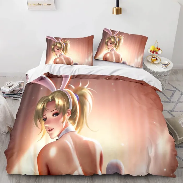 Overwatch Cosplay 3 Piece Bedding Sets Duvet Covers Bed Sheets