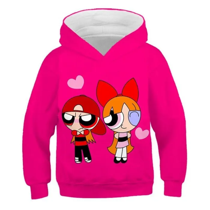 Girl'S Little Sisters Series 3D Cartoon Hooded Sweatshirt Anime Harajuku Fashion Casual Jacket Fashion Sweater  Autumn