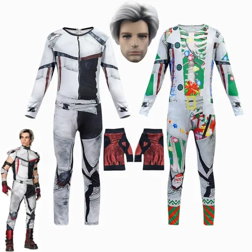 Kids Costume For Cosplay Descendants 3 Carlos Costumes Zentai Funny Christmas Costume Party Halloween 3D Boys Carnival Jumpsuits