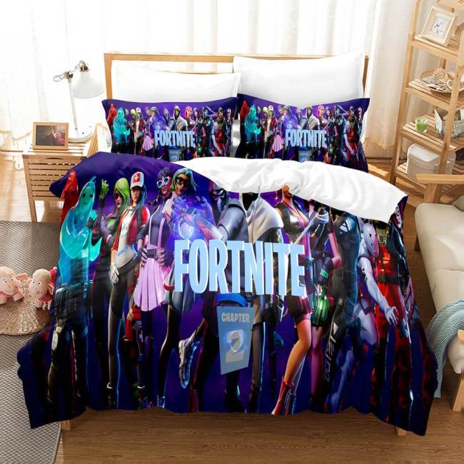Fortnite And Dj Marshmello Cosplay Bedding Set Duvet Covers Bed Sheets