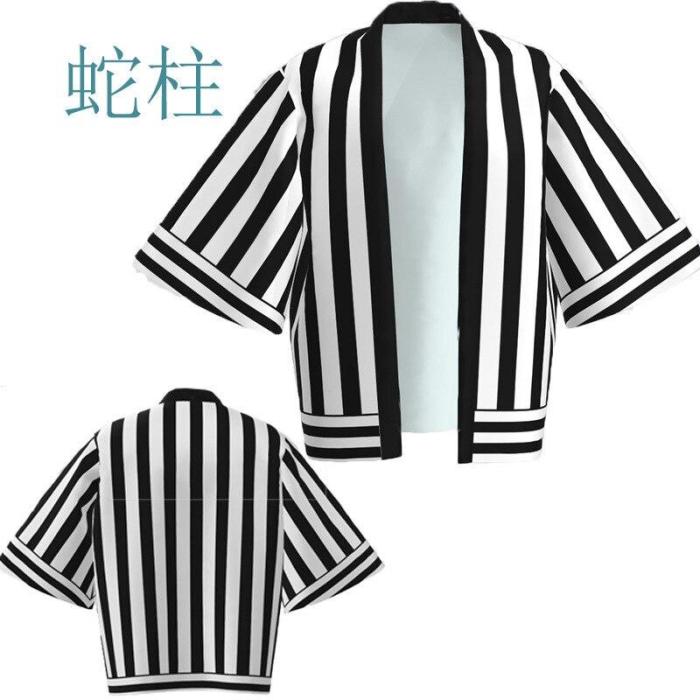 Anime Demon Slayer Kimetsu No Yaiba Tanjiro Kamado Cosplay Cape Costume Men Kimono Plus Size Jackets Halloween Party