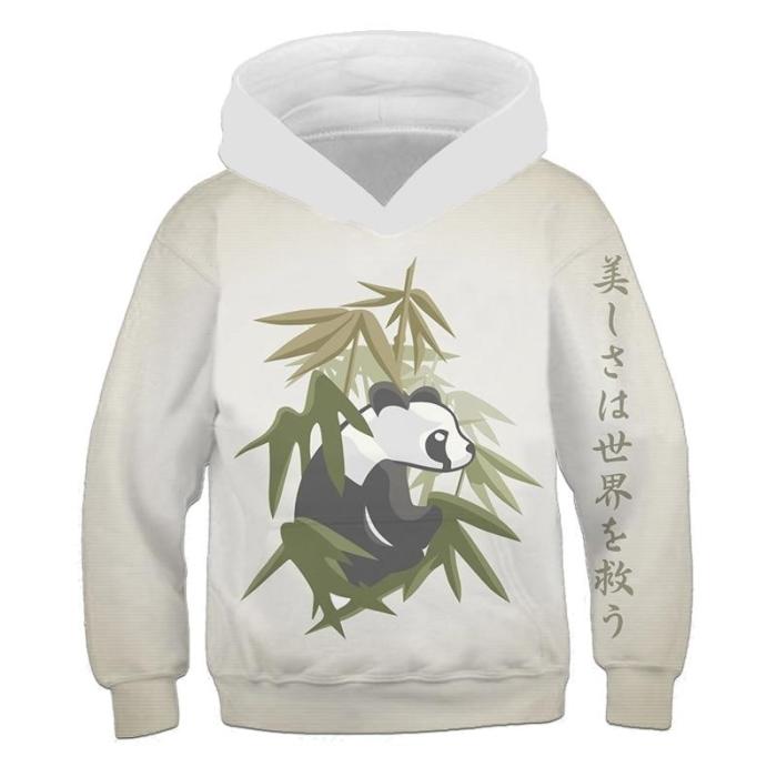 Baby Girls Clothes Cute Panda 3D Print Hoodies Kids Sweatshirts Hoodie Sweater For Children Outwfits Baby Boys Long Tops